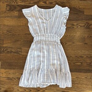 Rails Striped Mini Dress in Blue and White